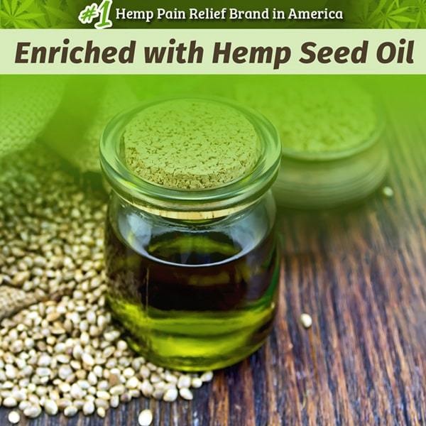 Jar of Hemp Seed Oil - Enriched with Hemp Seed Oil